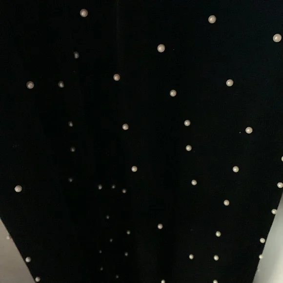 EVA FRANCO brewster jumpsuit in black velvet pearl sizes 4,8